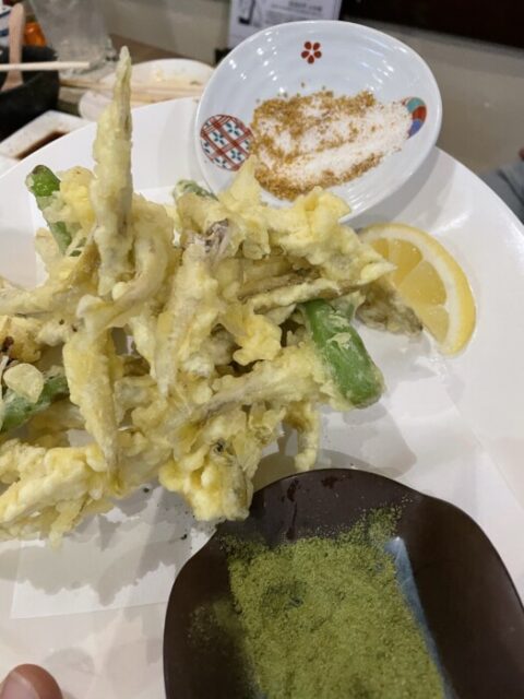 天ぷらになりました